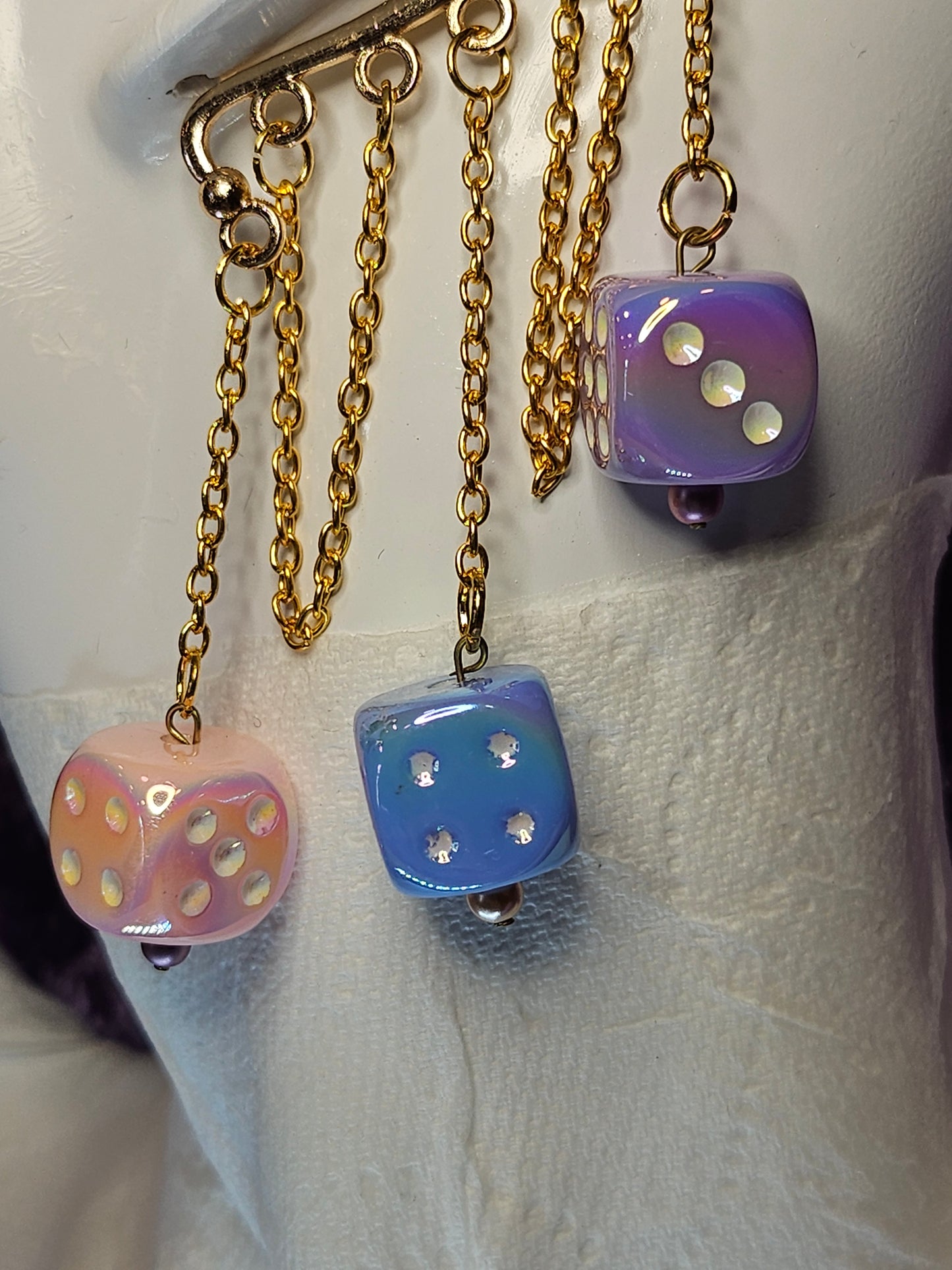 Pastel Dice Twilight Gold