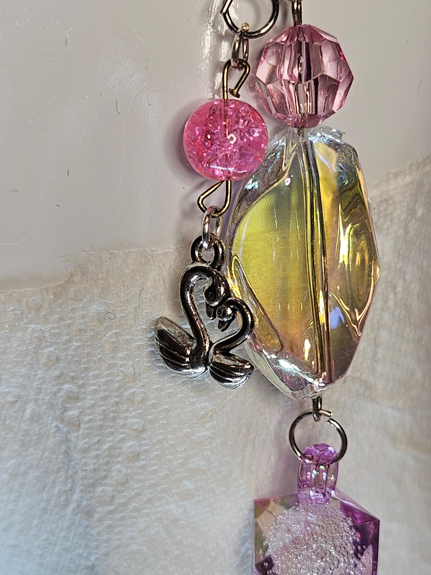 Blushing Pretty Swans Wire Ear Cuff