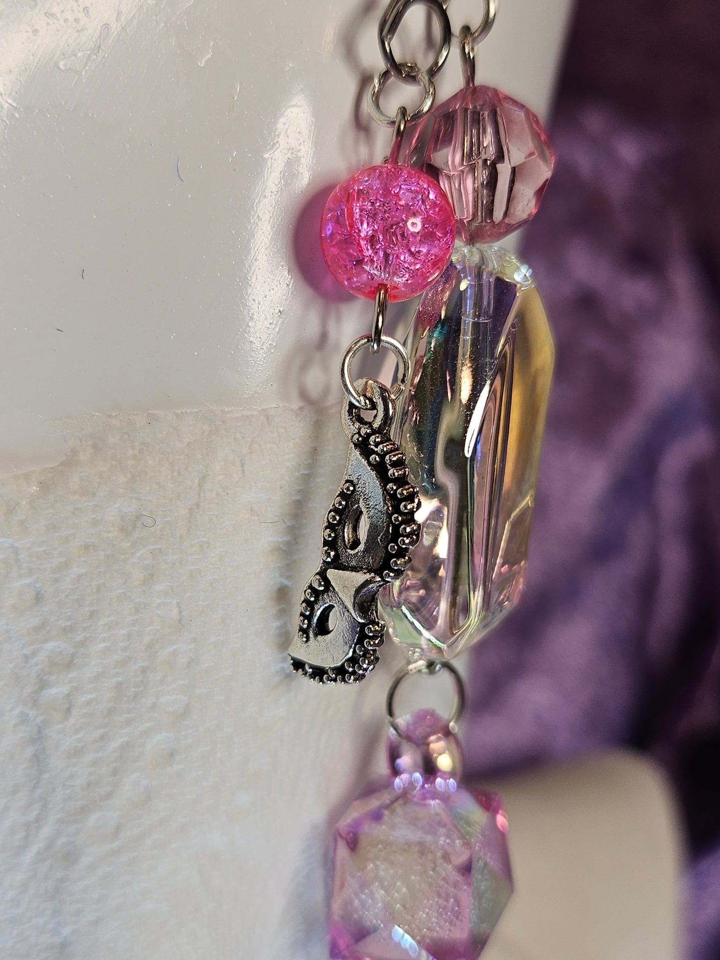 Blushing Mask Wire Ear Cuff