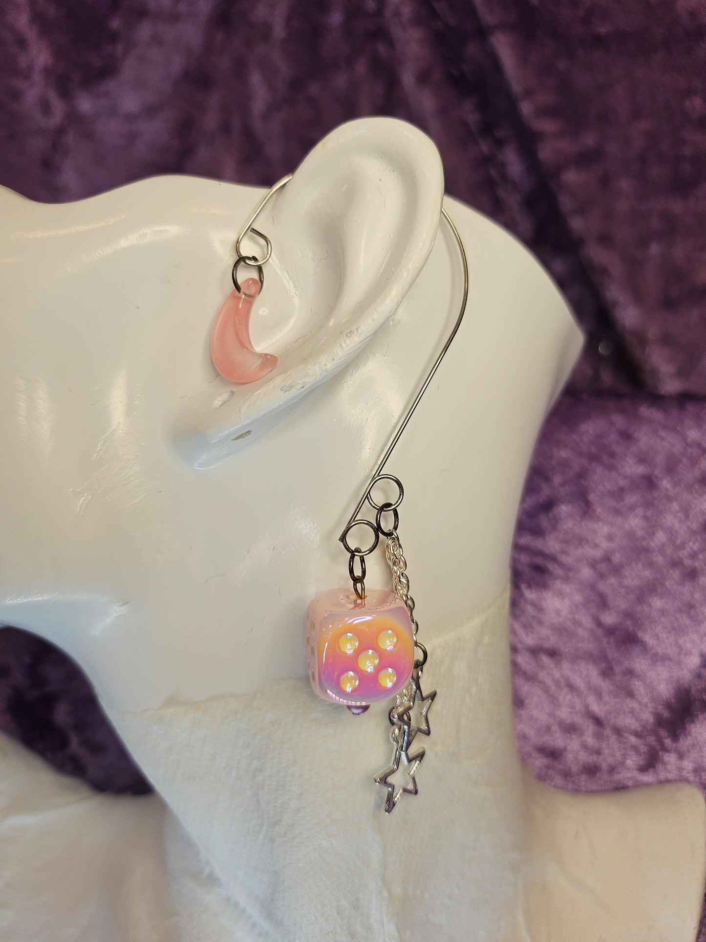 Blush Lucky Stars Wire Ear Cuff