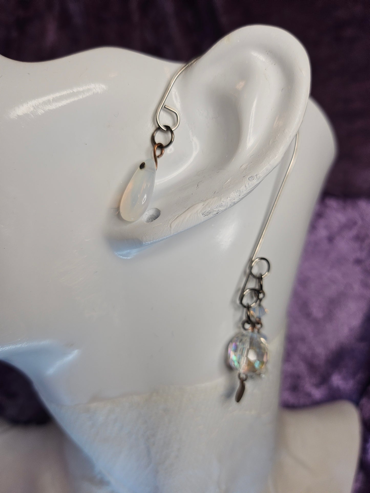 Copper Drop Wire Ear Cuff