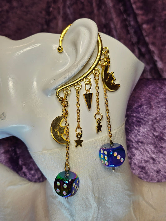 Oil Slick Dice Gold