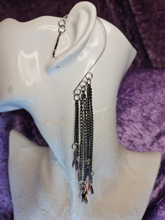 Ribbons Wire Ear Cuff