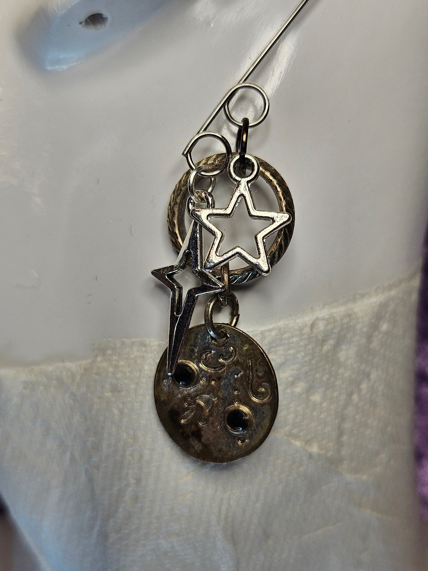 Full Moon Phase Wire Ear Cuff