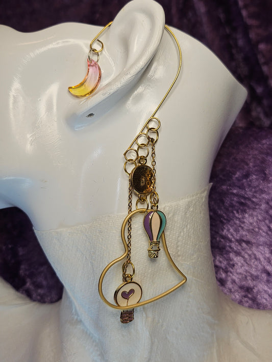 Lovely Balloon Ride Wire Ear Cuff