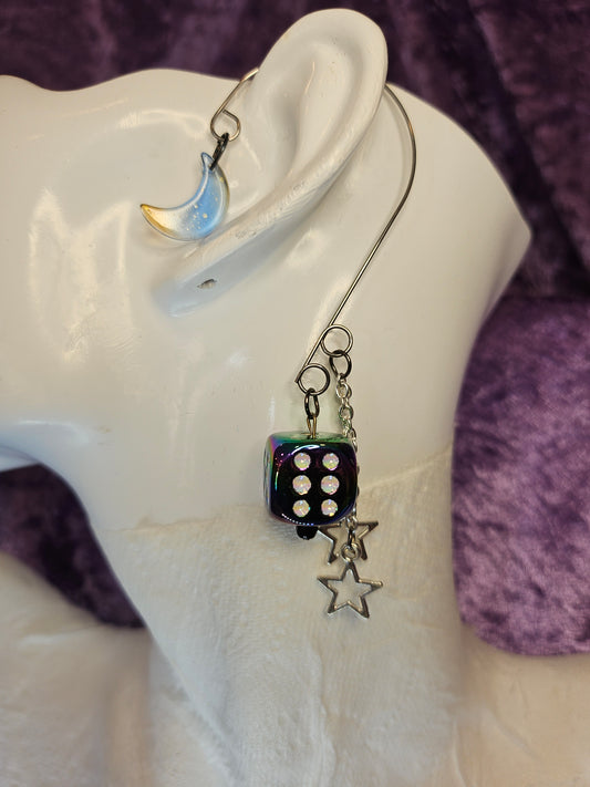 Space Lucky Stars Wire Ear Cuff